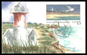 #UX132 The Seashore Ham FDC