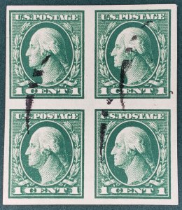 United States, Scott #481, VF-XF used block of 4