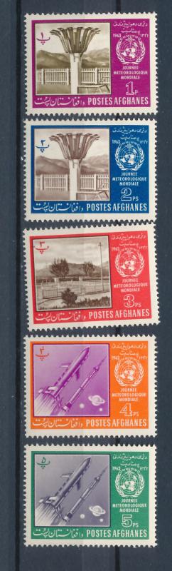 Afghanistan 1963 - Scott 645-649 MH - World Meteo day