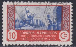 Spanish Morocco # 252, Potters, Used