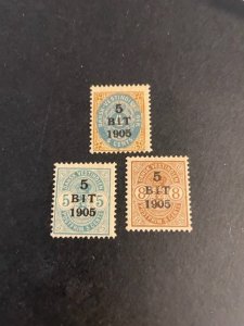 Danish West Indies sc 40-42 MH comp set