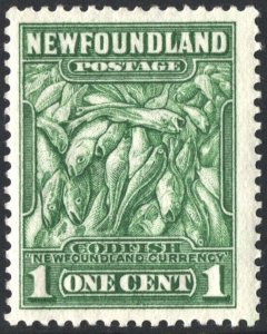 Newfoundland SC#183 1¢ Atlantic Cod (1932) MNH