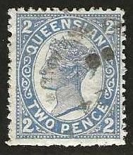 Queensland 133, used.  Type III.  wmk 12.  1907.  (A883)