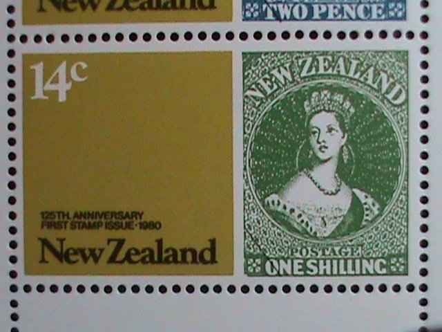 ​NEW ZEALAND STAMP-1980-SC#703a- 125TH ANNIVERSARY OF POST STAGE STAMP MNH-S/S