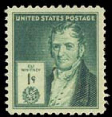 889 Eli Whitney F-VF MNH single 