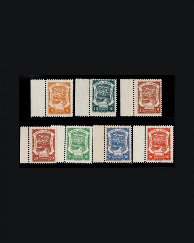 VINTAGE: COLOMBIA 1921 OG NH  SCOTT 25-34 $ 395 EST NH LOT #COL1921AD2