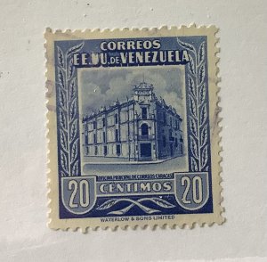 Venezuela 1953 Scott 654 used - 20c, Post Office, Caracas