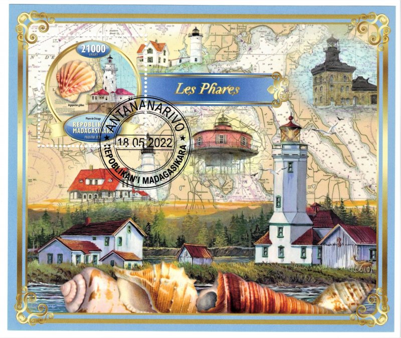 MADAGASCAR 2022 - Lighthouses / set (sheet+block)