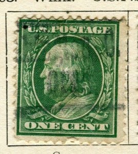 USA; 1908 early Presidential series definitive issue fine used 1c. value