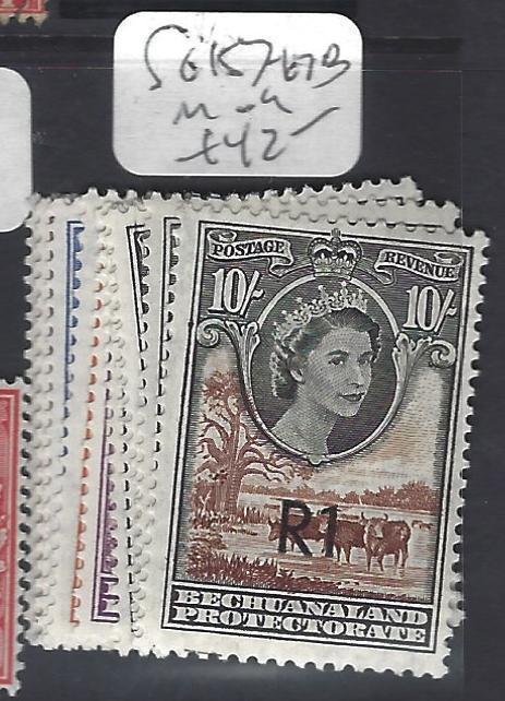 BECHUANALAND   (P2110B)  QEII SURCH SET SG 157-167B   MNH