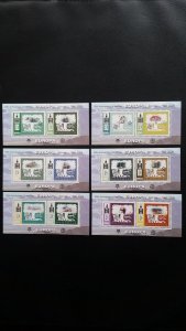 50th anniversary of EUROPA stamps - Mongolia - 6x Bl complete ** MNH