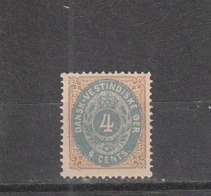 Danish West Indies  Scott#  7  MH  (1874 Numeral of Value)