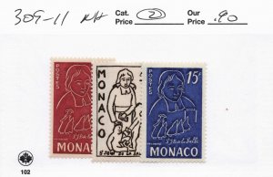 MONACO  309-11   MNH