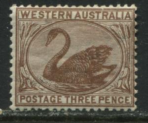 Western Australia 1872 3d red brown mint o.g.