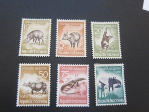 Indonesia 1959 Sc 473-78 set MNH