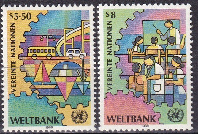 United Nations Vienna #88-9  MNH CV $2.85  (SU8094)