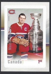 Canada #3033 MNH single, NHL the ultimate six, Maurice Richard, issued 2017