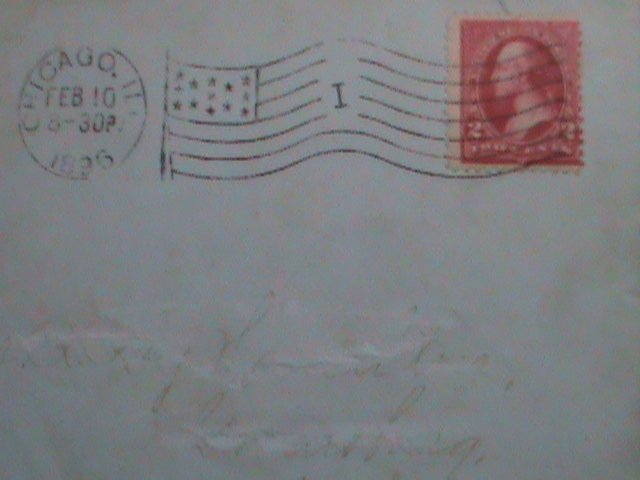 ​UNITED STATES-1894 SC#249 129 YEARS OLD-WASHINGTON COVER-FANCY CANCEL VF RARE