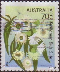 Australia 2014 SG#4137 70c State Flowers Blue Gum Tasmania USED-Good.