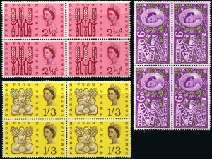 Great Britain #390-391 #392 Queen Elizabeth II Postage Stamp Collection 1963 MNH