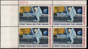 US #C76 10¢ MOON LANDING MNH UL PLATE BLOCK #31374 DURLAND $1.25