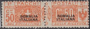 ITALY SOMALIA Pacchi n.10 cv 660$  MH* UNISSUED