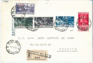 71465 - EGEO Calino - Postal History - FERRUCCI Series on RECOMMENDED ENVELOPE 1930-