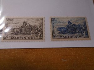 Martinique  #  224-25  MH