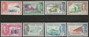 Cayman Islands 122-129, mint, hinge remnants. short set.  1950. (C272a)