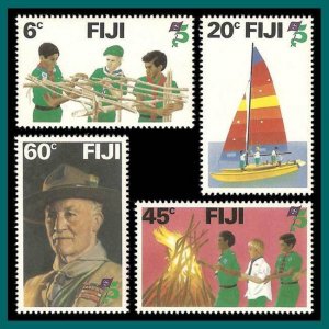 Fiji 1982 Boy Scout Movement, MNH  #458-461,SG628-SG631