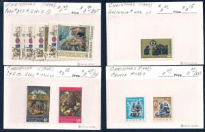 WORLDWIDE Topical Christmas (70) Different Sets Mint & Used