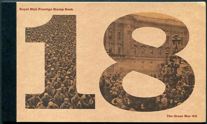 HERRICKSTAMP GREAT BRITAIN Sc.# BK221 World War I 1918 Prestige Booklet