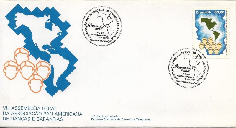 BRAZIL 1984 PAN-AMERICAN SURETY ASSOCIATION GENERAL ASSEMBLY FIRST DAY COVER
