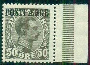 DENMARK #Q8a(PF6a) 50ore Dark Gray shade, og, NH, VF, Facit $640.00