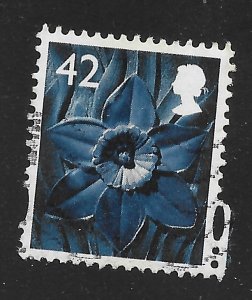 Great Britain - Wales & Monmouthshire #25 42p Flower - Daffodil