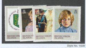 British Virgin islands  MNH S.C. 430-433