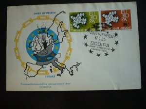 Postal History - Belgium - Scott# 572-573