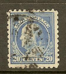 Scott #476, 20c Franklin, P10, Unwmk, F-VF Centering, Used