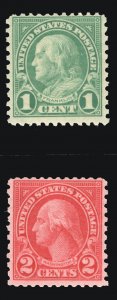 MOMEN: US STAMPS #578-579 MINT OG NH LOT #79698