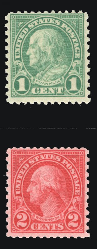 MOMEN: US STAMPS #578-579 MINT OG NH LOT #79698