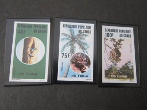 Fr. Congo 1982 Sc 659-701 Imperf. Bird set MNH