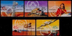 Australia 2000: Sc. # 1972-1976; Perf. 11 3/4 Used Cpl. Set