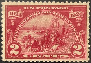 Scott #615 1924 2¢ Huguenot-Walloon Landing at Fort Orange MNH OG F/VF