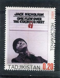 Tajikistan 2001 JACK NICHOLSON Film Poster Stamp Perforated Mint NH