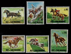 San Marino Scott 627-632 MNH** Horse stamp set