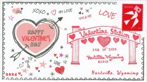 24-040, 2024, Valentines Day, Event Cover, Pictorial Postmark, Love, Hartville W