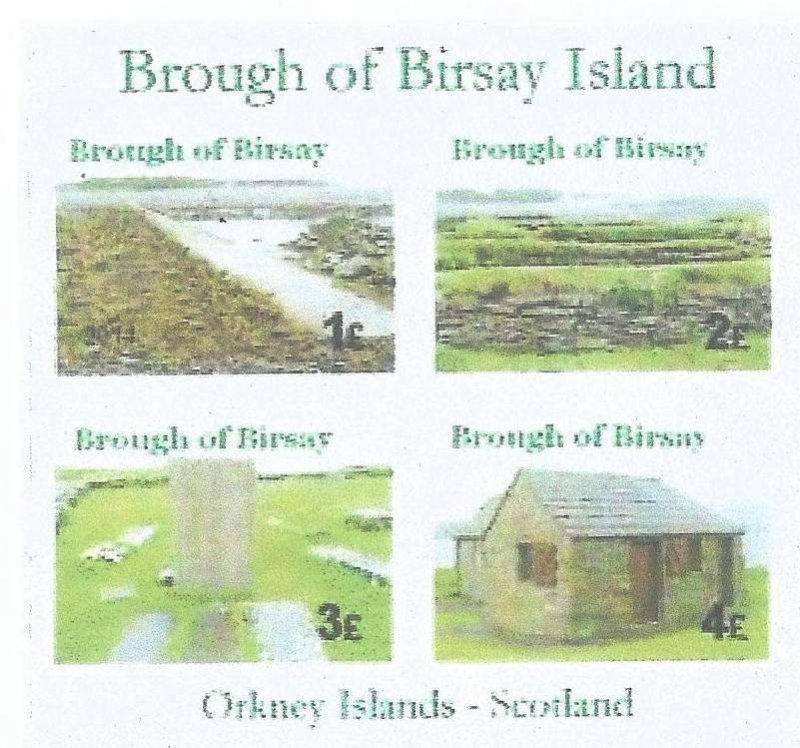 BROUGH OF BIRSAY - 2014 - Sights - Imp 4v Sheet-Mint Never Hinged-Private Issue