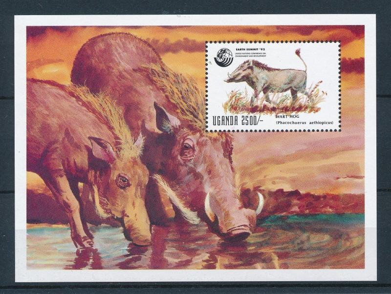 [25779] Uganda 1992 Wild Animals Unced Warthog MNH