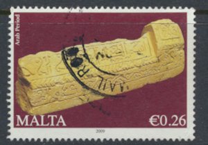 Malta  SC# 1390   History Arab Period  2009    Used  as per scan and details