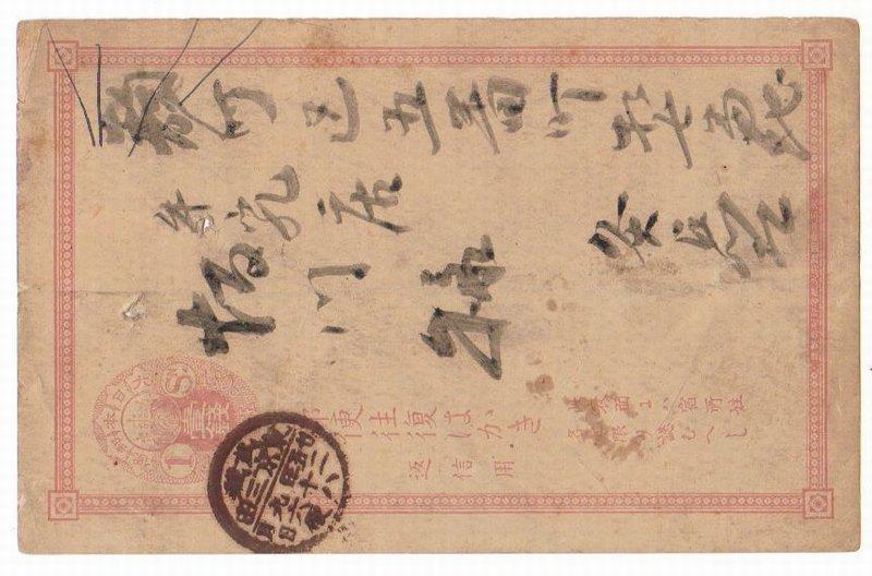 Japan - Postal History Old postal card    D.126